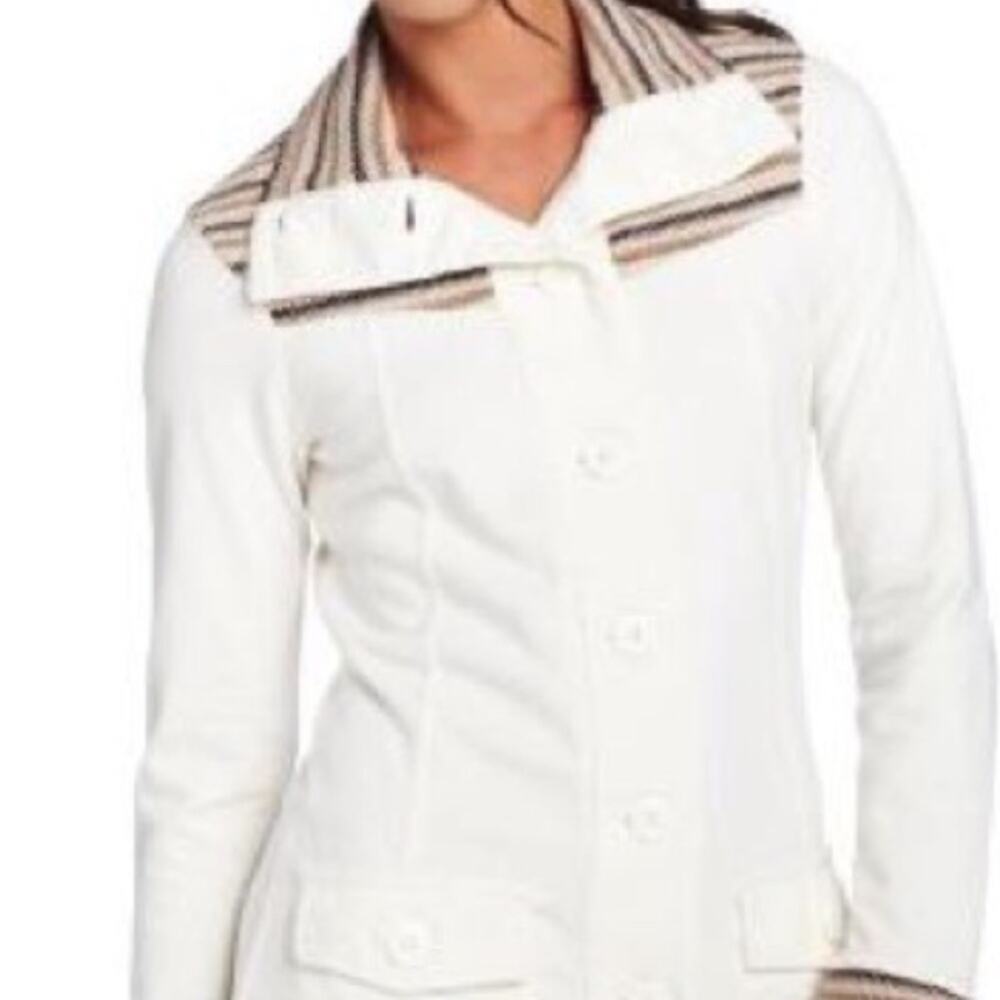 PrAna 100% cotton Rowen Knit Button Front Jacket Coat Medium - Picture 7 of 8